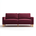Sofa, Podwójna sofa w poliestrze z litymi nóżkami, 160 x 85 x 82 cm